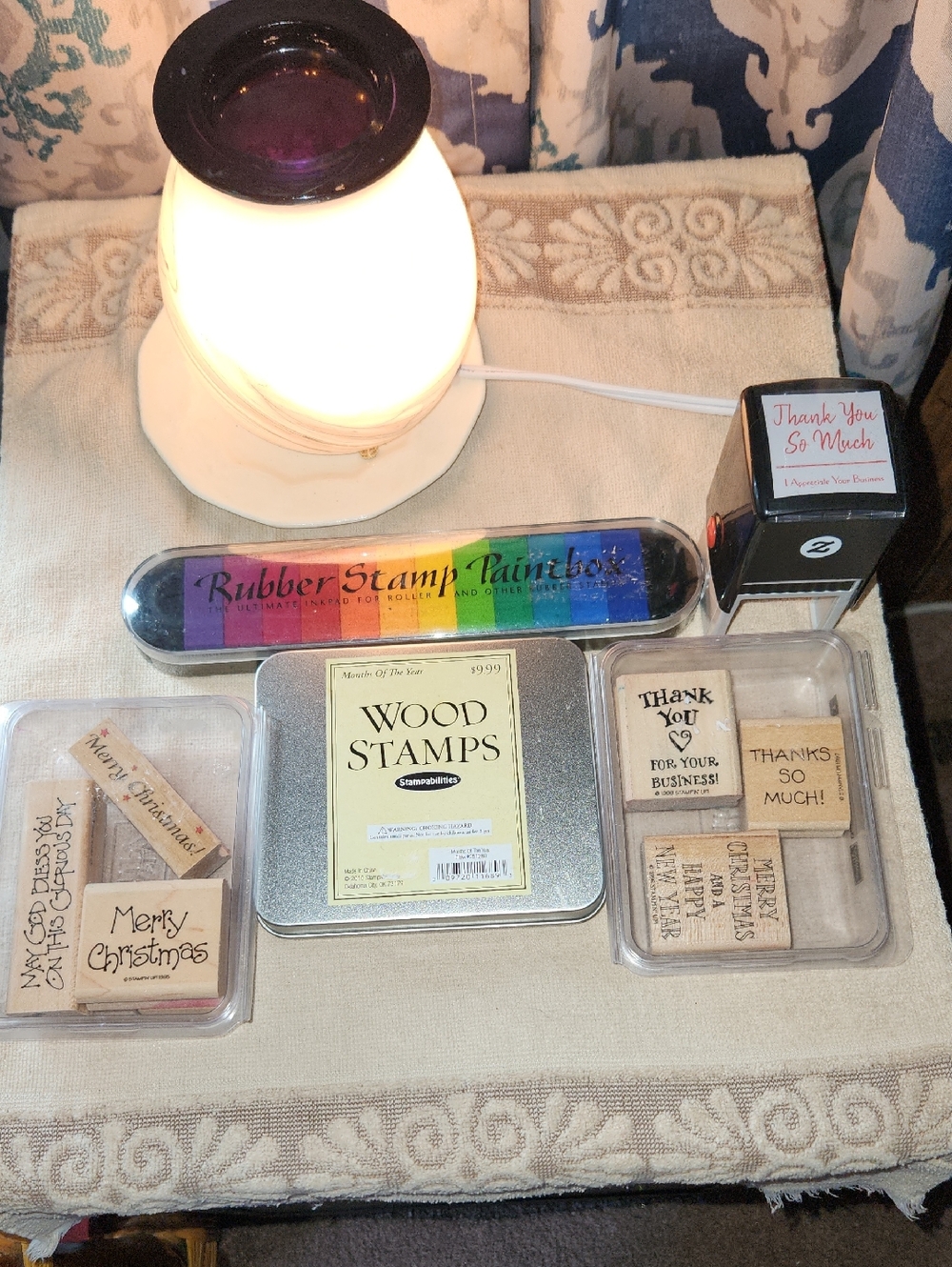 Stamps And Ink Pad Set